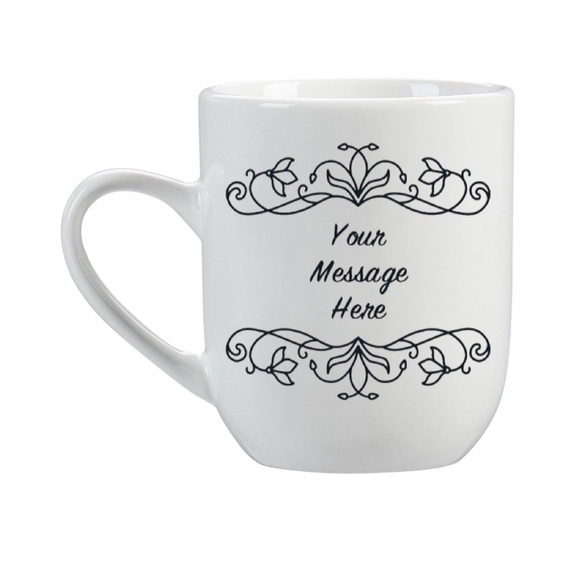 Personalized Initial & Message 12oz Mug - Picture 4 of 5
